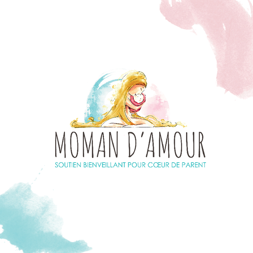 creation de logo - MOMAN D'AMOUR - La Goutte Créative