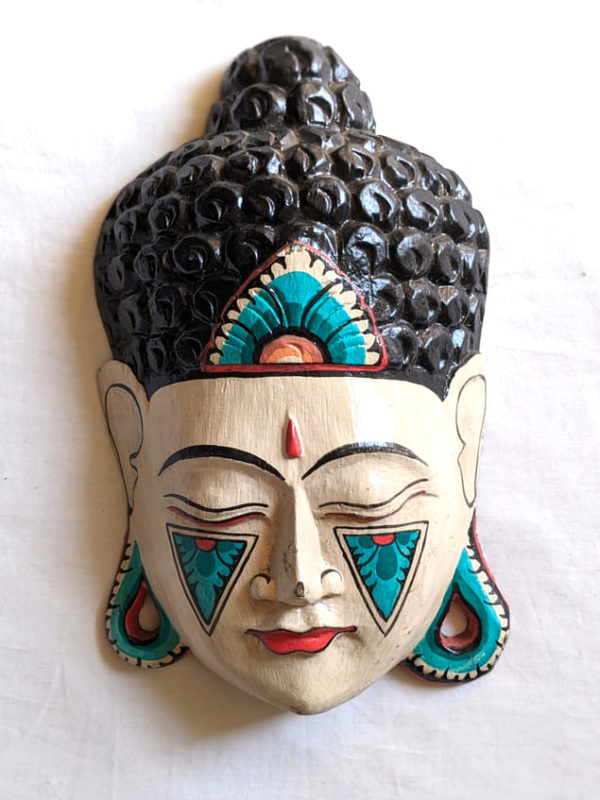 Masque de Bouddha en bois – Image 4
