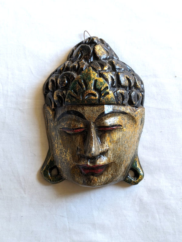 Masque de Bouddha en bois – Image 6
